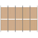 5-panel rumdeler Beige 250 x 180 cm Stof