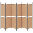 6-Paneler Rumdeler Beige 300 x 180 cm Stof