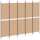 5-panel rumdeler Beige 250 x 200 cm Stof