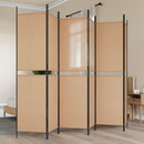 6-Paneler Rumdeler Beige 300 x 200 cm Stof