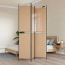 3-panel rumdeler Beige 150 x 220 cm Stof