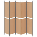 5-panel rumdeler Beige 250 x 220 cm Stof