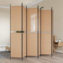6-Paneler Rumdeler Beige 300 x 220 cm Stof