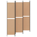 6-Paneler Rumdeler Beige 300 x 220 cm Stof