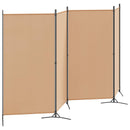 4-panel rumdeler Beige 346 x 180 cm Stof
