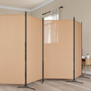 5-panel rumdeler Beige 433 x 180 cm Stof
