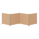 4-panel rumdeler Beige 698 x 180 cm Stof