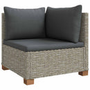 6 stk. Rattan Loungesæt med Puder GENDT Naturlig rattan