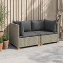 2 stk. Rattan Loungesæt med Puder GENDT Naturlig rattan