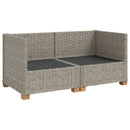 2 stk. Rattan Loungesæt med Puder GENDT Naturlig rattan