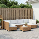 7 stk. Rattan Loungesæt med Puder GENDT Naturlig rattan