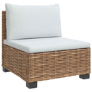 5 stk. Rattan Loungesæt med Puder GENDT Naturlig rattan