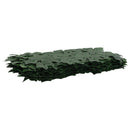 Altanscreen med blade Mørkegrøn 200 x 75 cm Polyethylen og stof