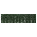 Altanscreen med blade Mørkegrøn 300 x 75 cm Polyethylen og stof