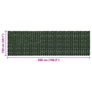 Altanscreen med blade Mørkegrøn 500 x 150 cm