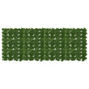 Altanscreen med blade Grøn 200 x 75 cm Polyethylen og stof