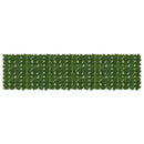 Altanscreen med blade Grøn 300 x 75 cm Polyethylen og stof
