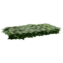 Altanscreen med blade Grøn 500 x 75 cm Polyethylen og stof
