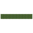 Altanscreen med blade Grøn 500 x 75 cm Polyethylen og stof