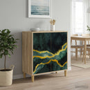 Sideboard WIJHE Sonoma-eg 69 x 33 x 75 cm Konstrueret træ