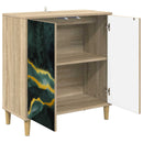 Sideboard WIJHE Sonoma-eg 69 x 33 x 75 cm Konstrueret træ
