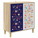 Sideboard MAINZ Sonoma-eg 69 x 33 x 75 cm Konstrueret træ