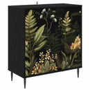 Sideboard RHENEN Sort eg 69 x 33 x 76 cm Konstrueret træ