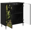 Sideboard RHENEN Sort eg 69 x 33 x 76 cm Konstrueret træ