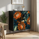 Sideboard LOCHEM Sort eg 69 x 33 x 76 cm Konstrueret træ