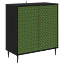Sideboard GELEEN Sort eg 69 x 33 x 76 cm Konstrueret træ