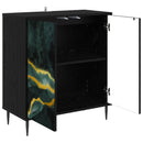 Sideboard WIJHE Sort eg 69 x 33 x 76 cm Konstrueret træ