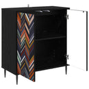 Sideboard OMMEN Sort eg 69 x 33 x 76 cm Konstrueret træ