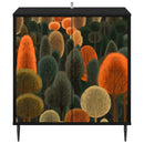 Sideboard ZAANDAM Sort eg 69 x 33 x 76 cm Konstrueret træ