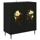 Sideboard BREMEN Sort eg 69 x 33 x 76 cm Konstrueret træ