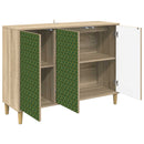 Sideboard GELEEN Sonoma-eg 102 x 33 x 75 cm Konstrueret træ