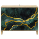 Sideboard WIJHE Sonoma-eg 102 x 33 x 75 cm Konstrueret træ