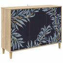 Sideboard DOKKUM Sonoma-eg 102 x 33 x 75 cm Konstrueret træ
