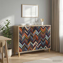 Sideboard OMMEN Sonoma-eg 102 x 33 x 75 cm Konstrueret træ