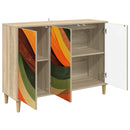 Sideboard BONN Sonoma-eg 102 x 33 x 75 cm Konstrueret træ