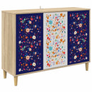 Sideboard MAINZ Sonoma-eg 102 x 33 x 75 cm Konstrueret træ