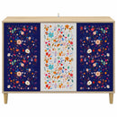 Sideboard MAINZ Sonoma-eg 102 x 33 x 75 cm Konstrueret træ