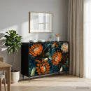 Sideboard LOCHEM Sort eg 102 x 33 x 76 cm Konstrueret træ