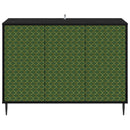 Sideboard GELEEN Sort eg 102 x 33 x 76 cm Konstrueret træ