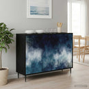 Sideboard RAALTE Sort eg 102 x 33 x 76 cm Konstrueret træ