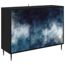 Sideboard RAALTE Sort eg 102 x 33 x 76 cm Konstrueret træ