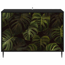 Sideboard ELBURG Sort eg 102 x 33 x 76 cm Konstrueret træ