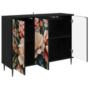 Sideboard BORNE Sort eg 102 x 33 x 76 cm Konstrueret træ