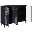 Sideboard DOKKUM Sort eg 102 x 33 x 76 cm Konstrueret træ