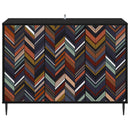 Sideboard OMMEN Sort eg 102 x 33 x 76 cm Konstrueret træ