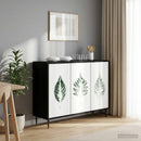 Sideboard HANAU Sort eg 102 x 33 x 76 cm Konstrueret træ